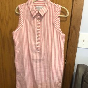 Pink and White Striped Vineyard vines Shift Dress